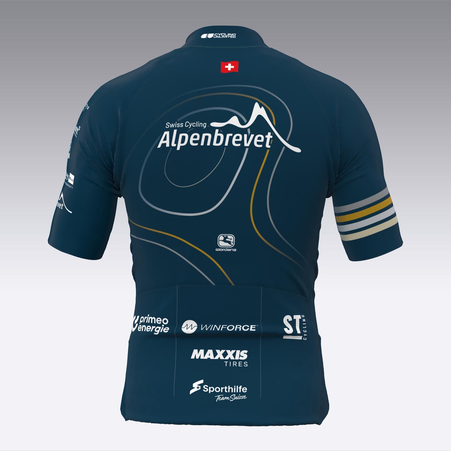 SWISS CYCLING ALPENBREVET 2024 Men`s Short Sleeve Jersey