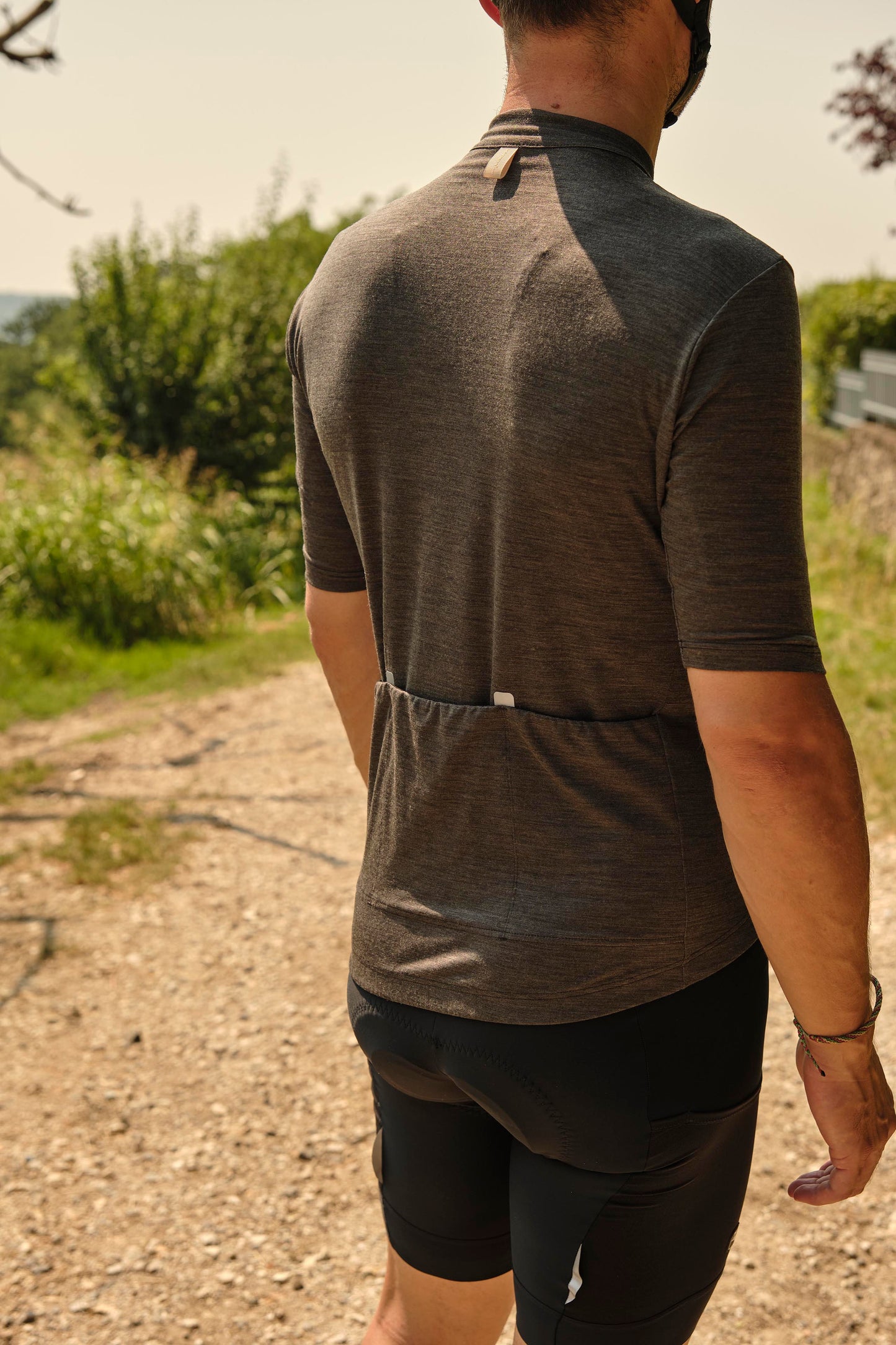 Beyond Gravel Wool Cycling-Jersey Unisex black