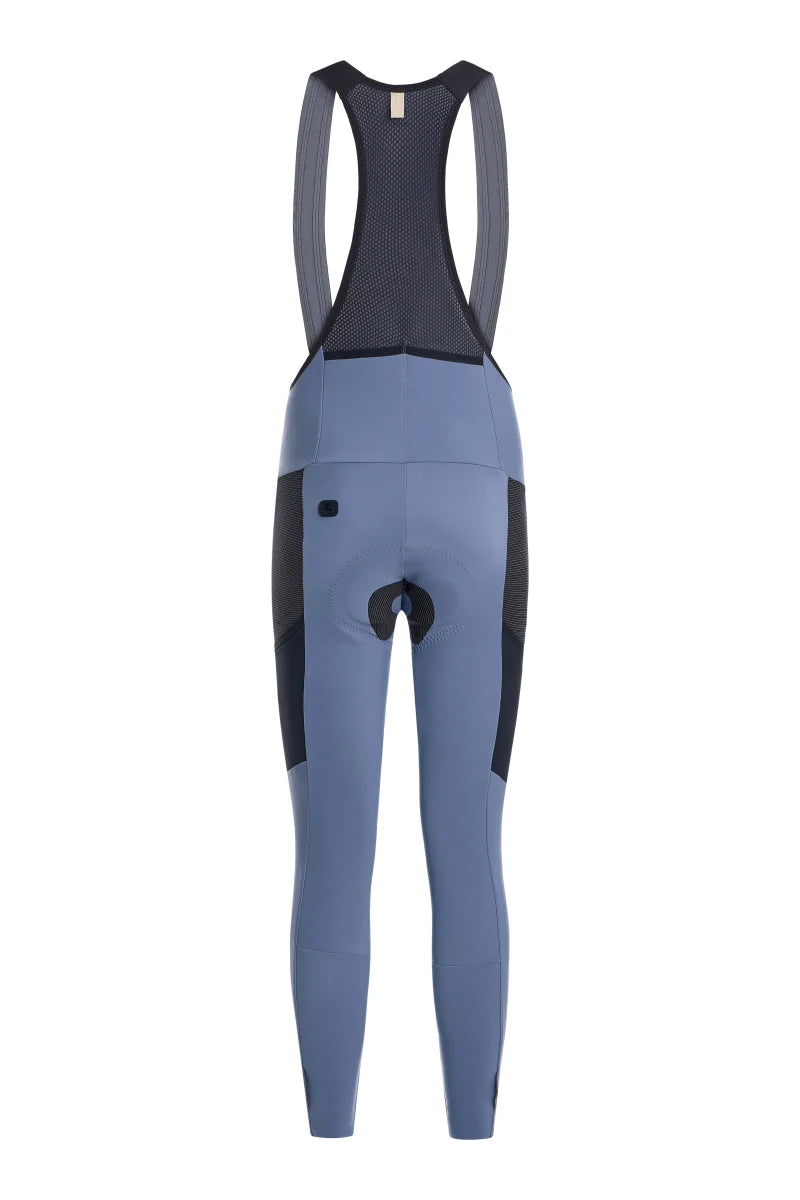 Giordana Beyond Gravel Damen Cargo Thermo-Trägerhose Gravel Grey – Rückansicht