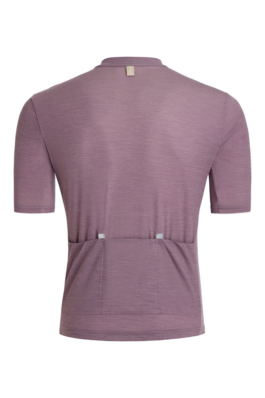 Beyond Gravel Wool Cycling-Jersey Unisex purple