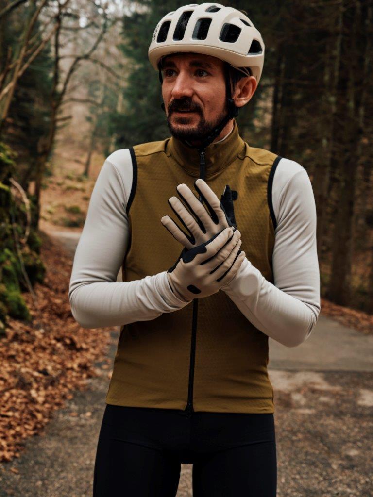 SILVERLINE Men Wintervest armadillo-bronze yellow