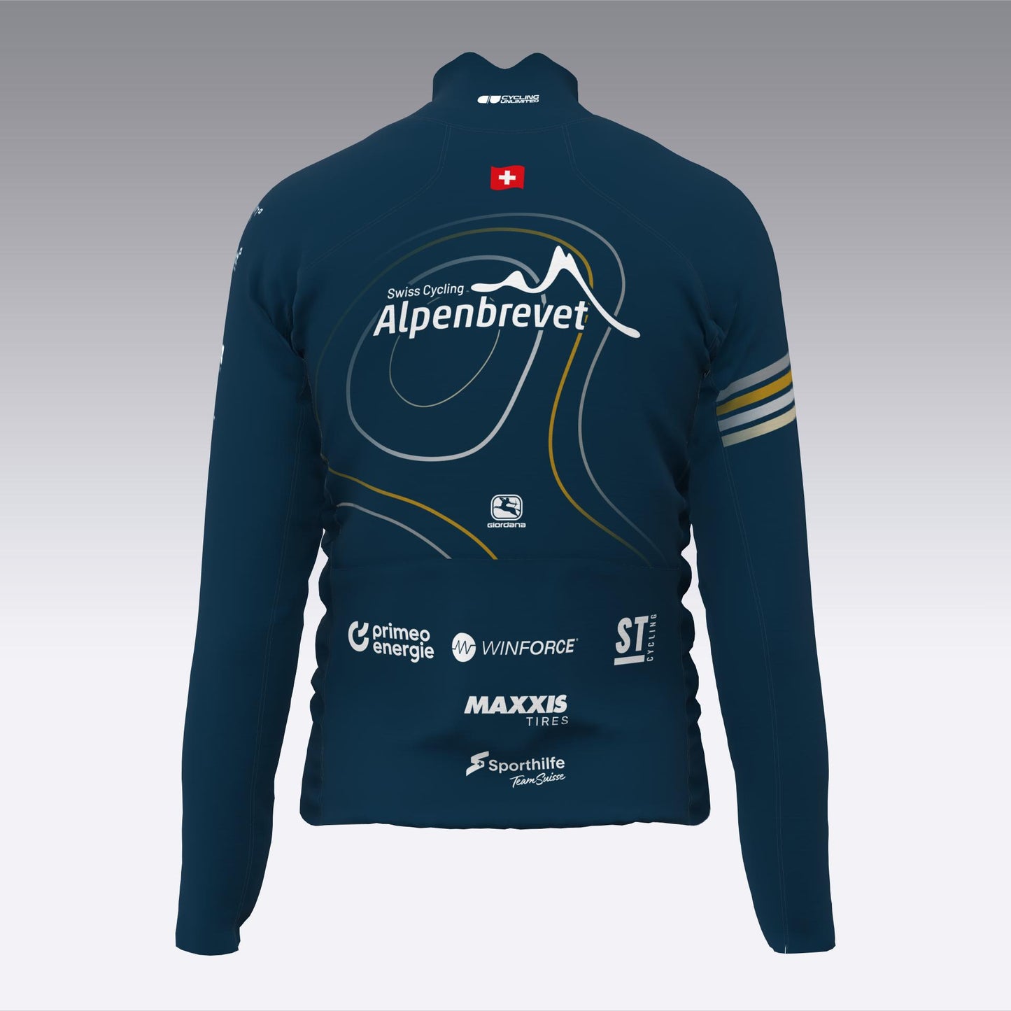 SWISS CYCLING ALPENBREVET 2024 Thermal Long Sleeve Jersey UNISEX