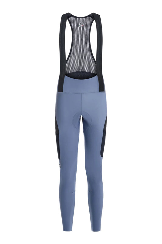 Giordana Beyond Gravel Damen Cargo Thermo-Trägerhose Gravel Grey – Vorderansicht
