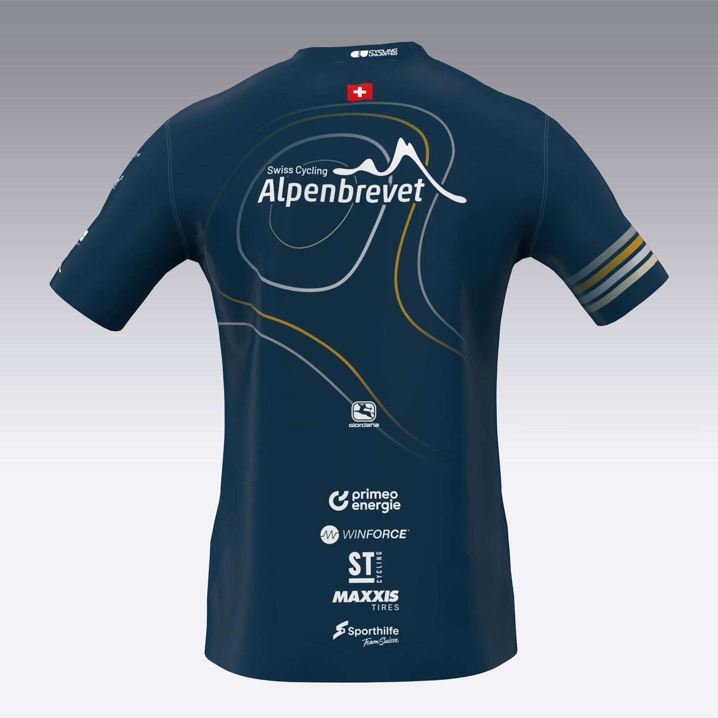 SWISS CYCLING ALPENBREVET 2024 Men`s Short Sleeve Jersey