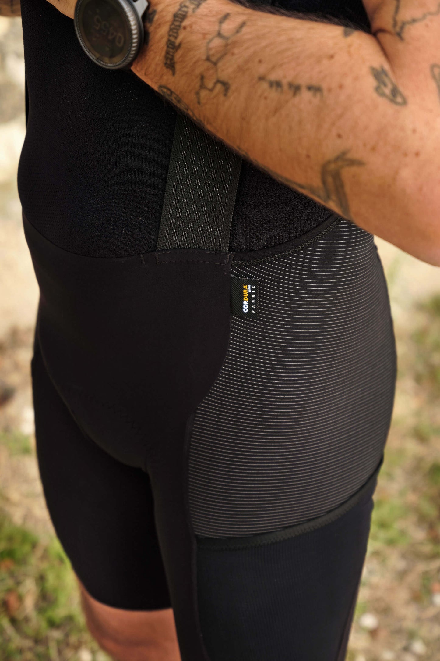 Beyond Gravel Cargo Bib Short Men black