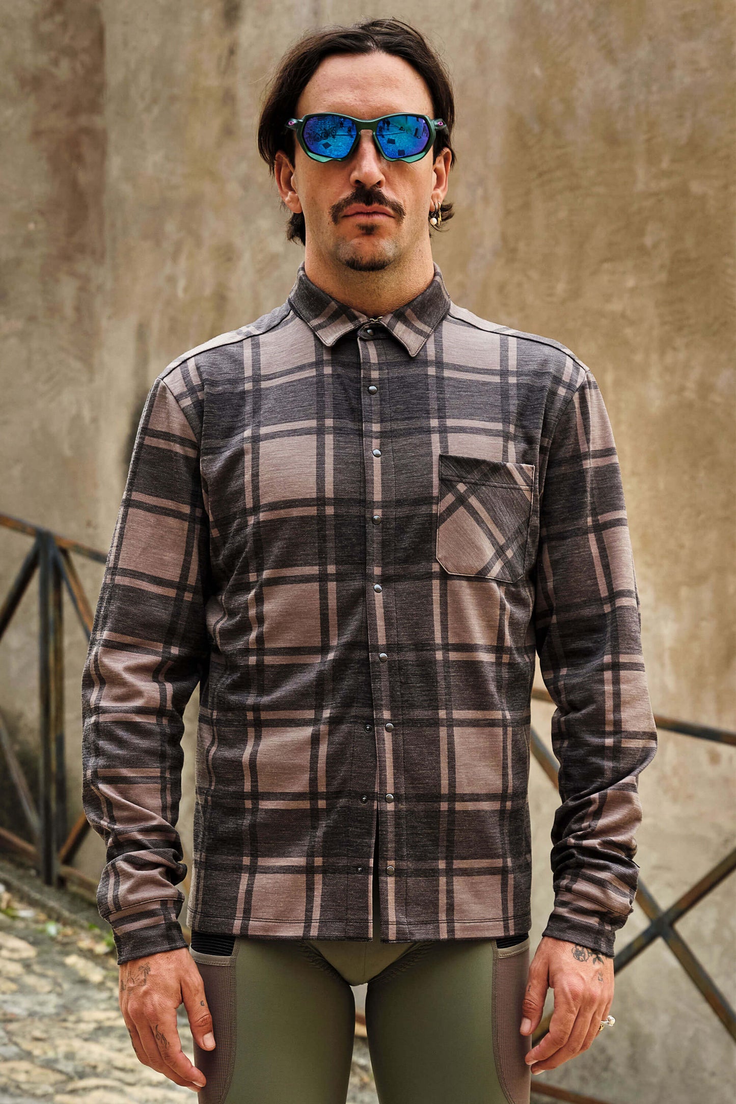 Beyond Gravel Button Down Wool Long Sleeve Shirt