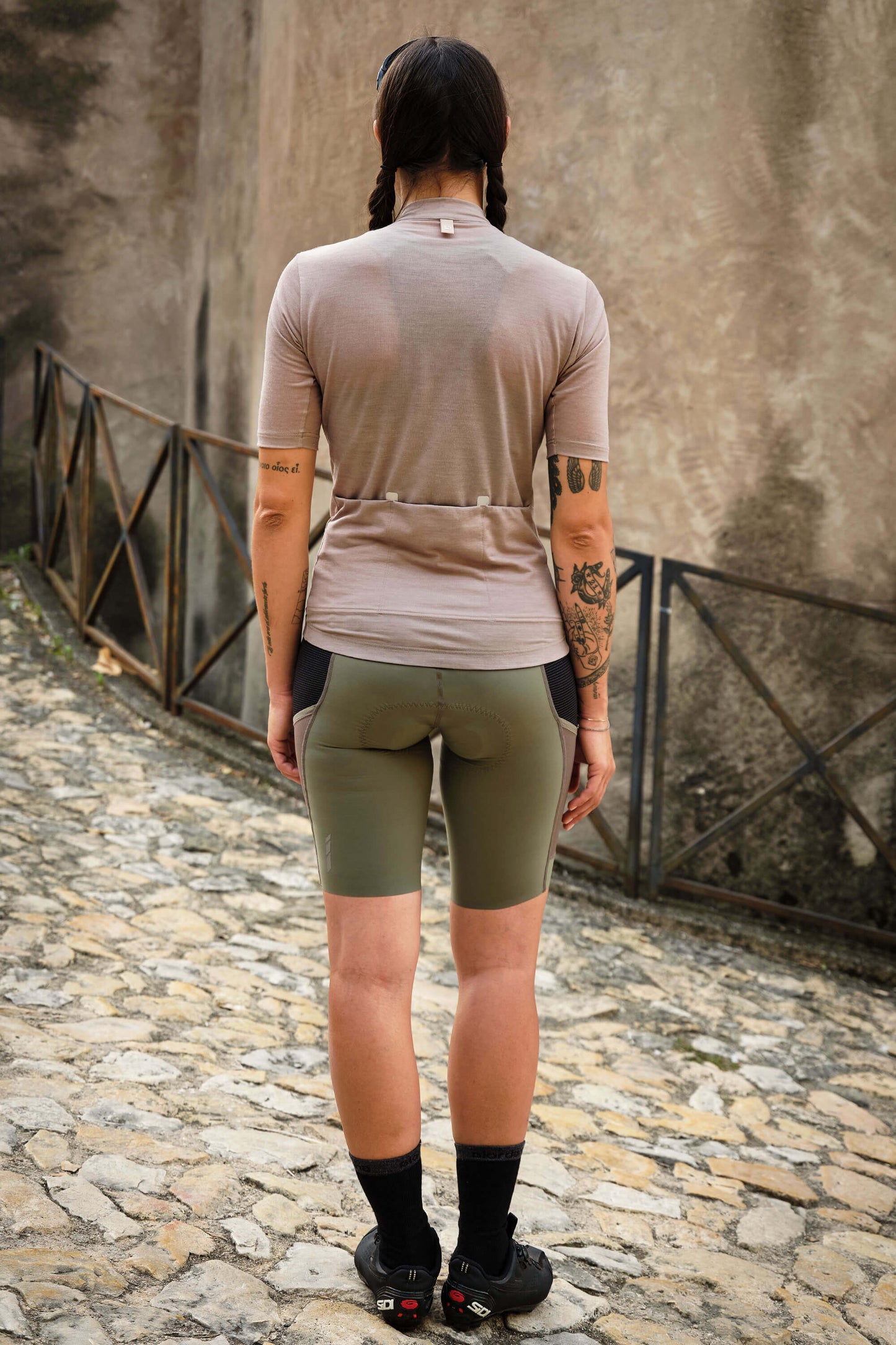 Beyond Gravel Wool Cycling-Jersey Unisex moonrock