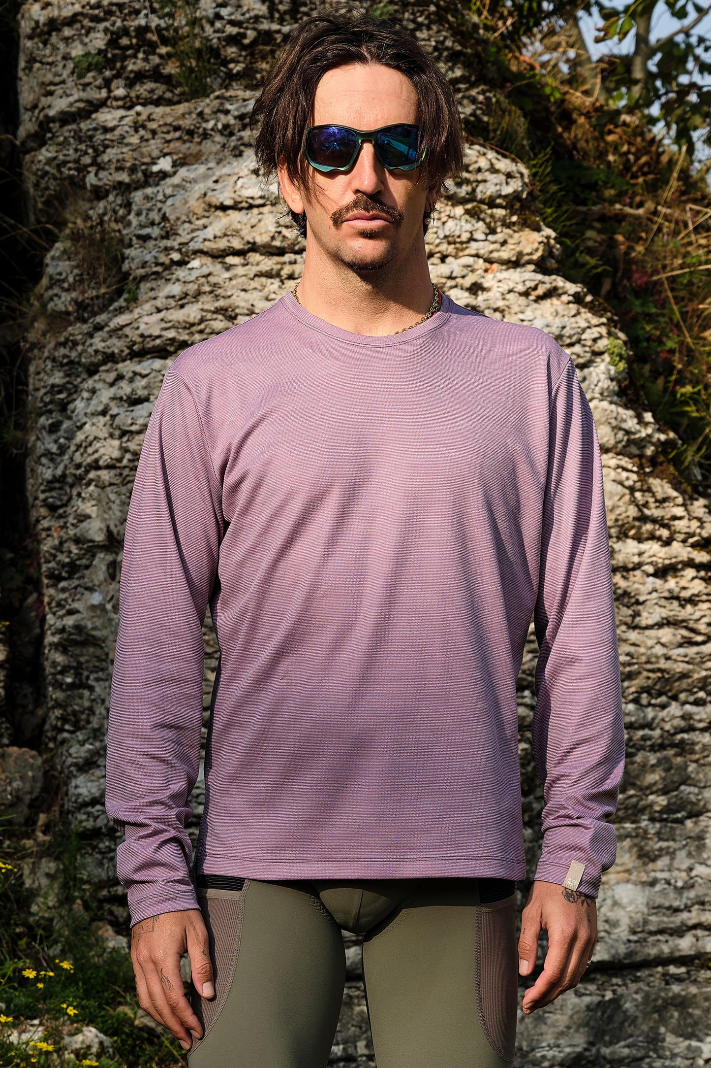 Beyond Gravel Wool Langarm-Shirt Unisex purple