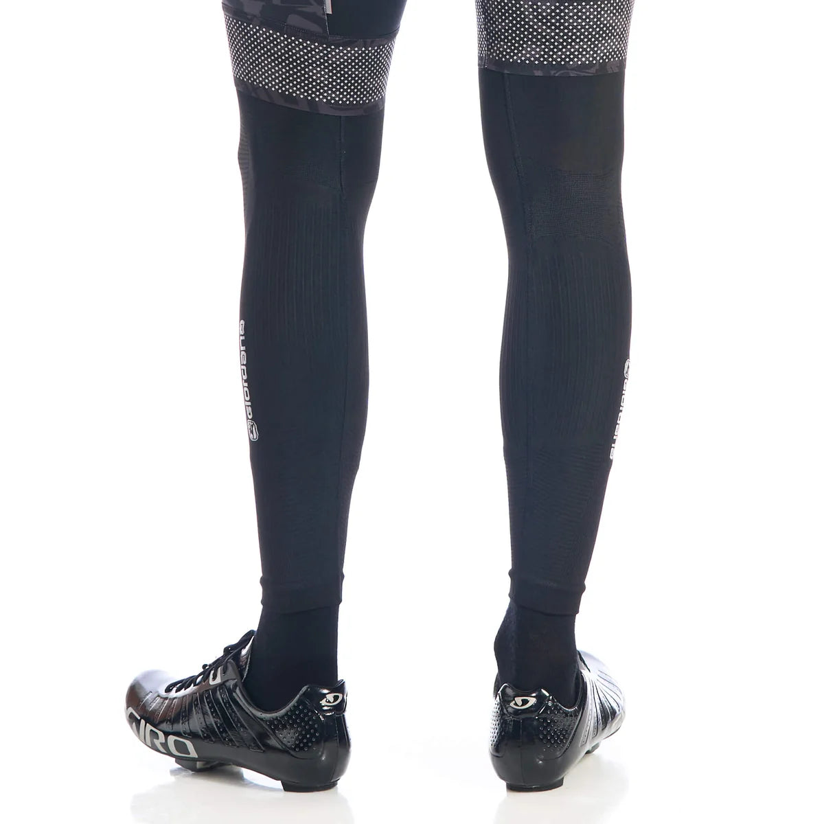 Giordana Dryarn Unisex Beinstulpen Schwarz – Hintenansicht