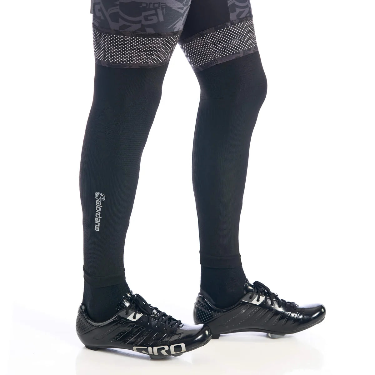 Giordana Dryarn Unisex Beinstulpen Schwarz – Seitenansicht