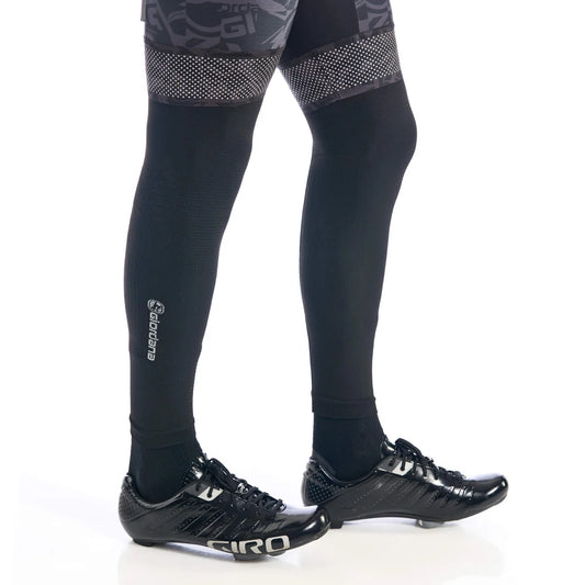 Giordana Dryarn Unisex Beinstulpen Schwarz – Seitenansicht