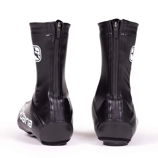 Giordana Waterproof Unisex Rennrad-Überschuhe Schwarz – Rückansicht