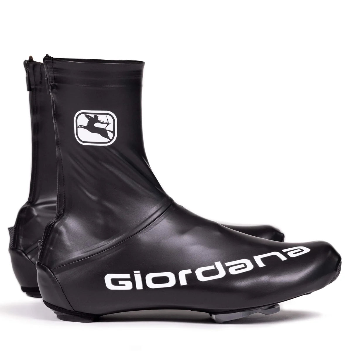 Giordana Waterproof Unisex Rennrad-Überschuhe Schwarz – Seitenansicht