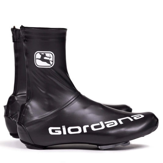 Giordana Waterproof Unisex Rennrad-Überschuhe Schwarz – Seitenansicht