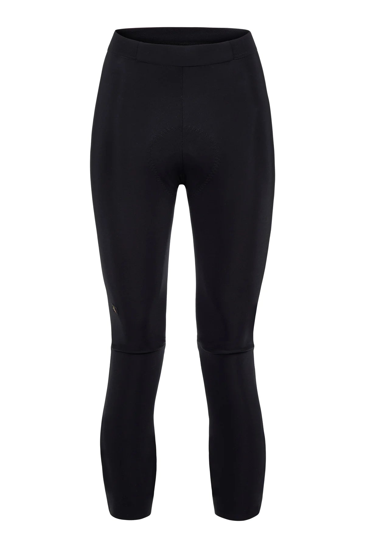 Giordana SilverLine Damen 3/4 Thermo-Bundhose Schwarz – Vorderansicht