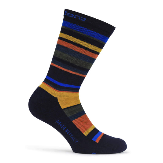 MERINO Wool Socken stripes-blue