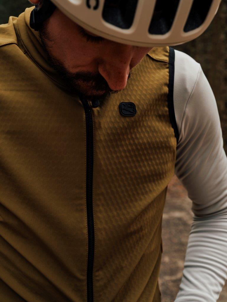 SILVERLINE Men Wintervest armadillo-bronze yellow