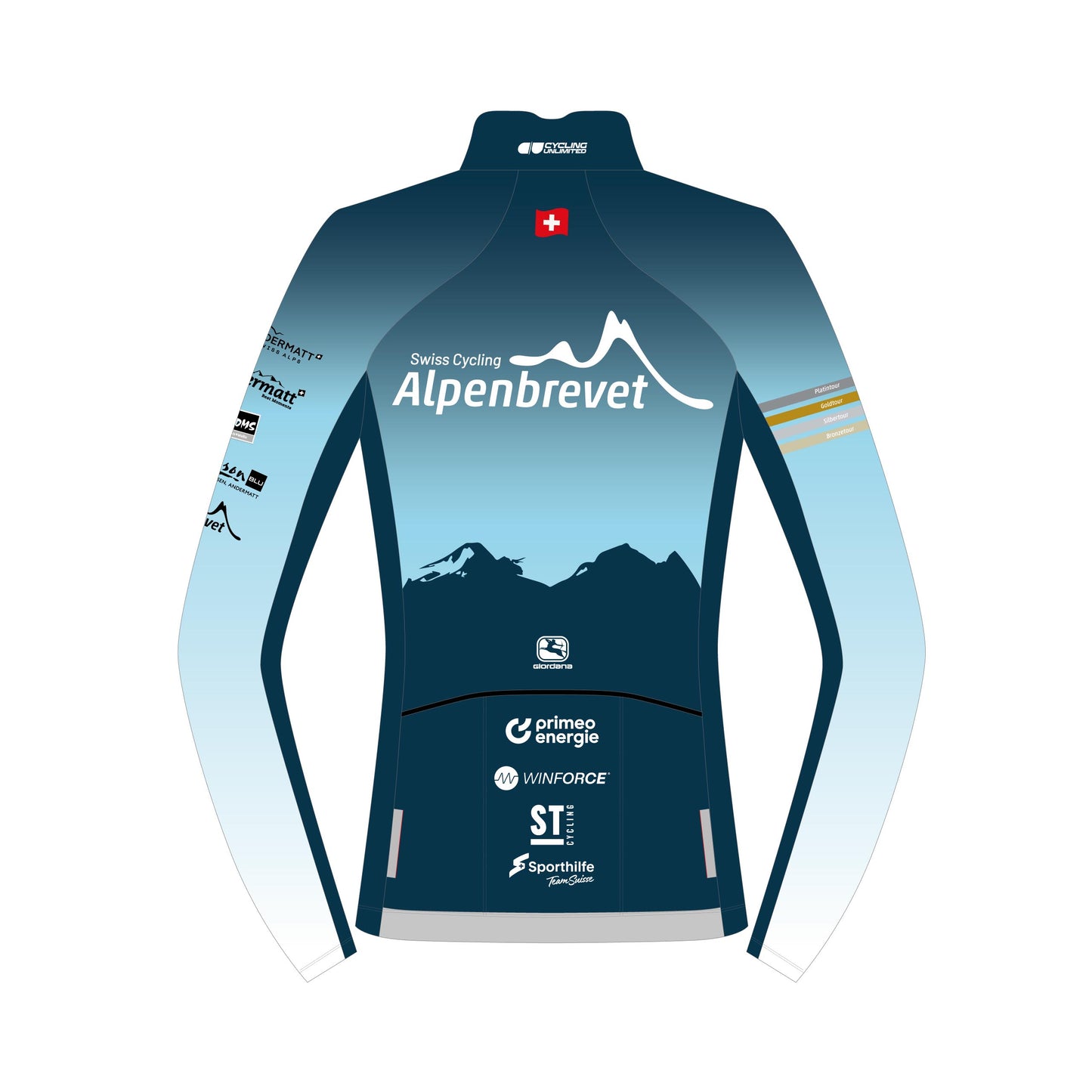 SWISS CYCLING ALPENBREVET 2024 Thermal Long Sleeve Jersey UNISEX