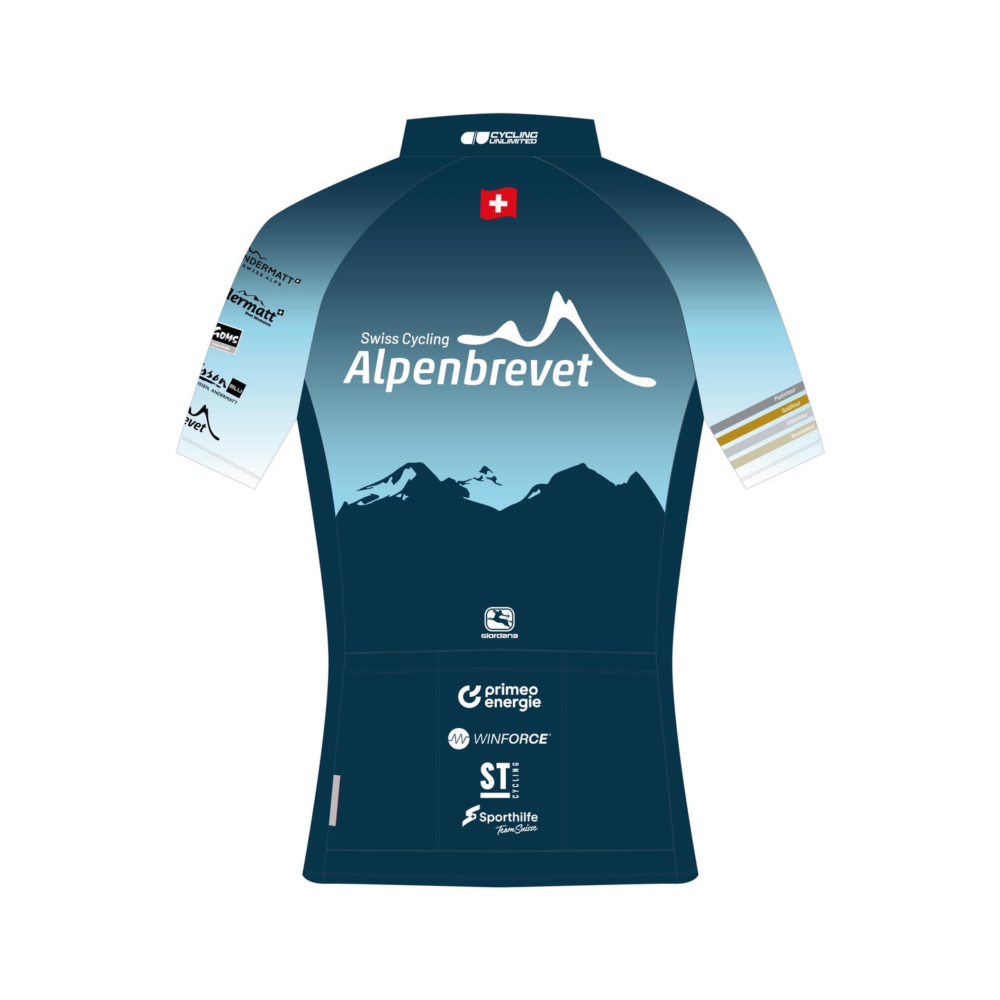 SWISS CYCLING ALPENBREVET 2024 Men`s Short Sleeve Jersey