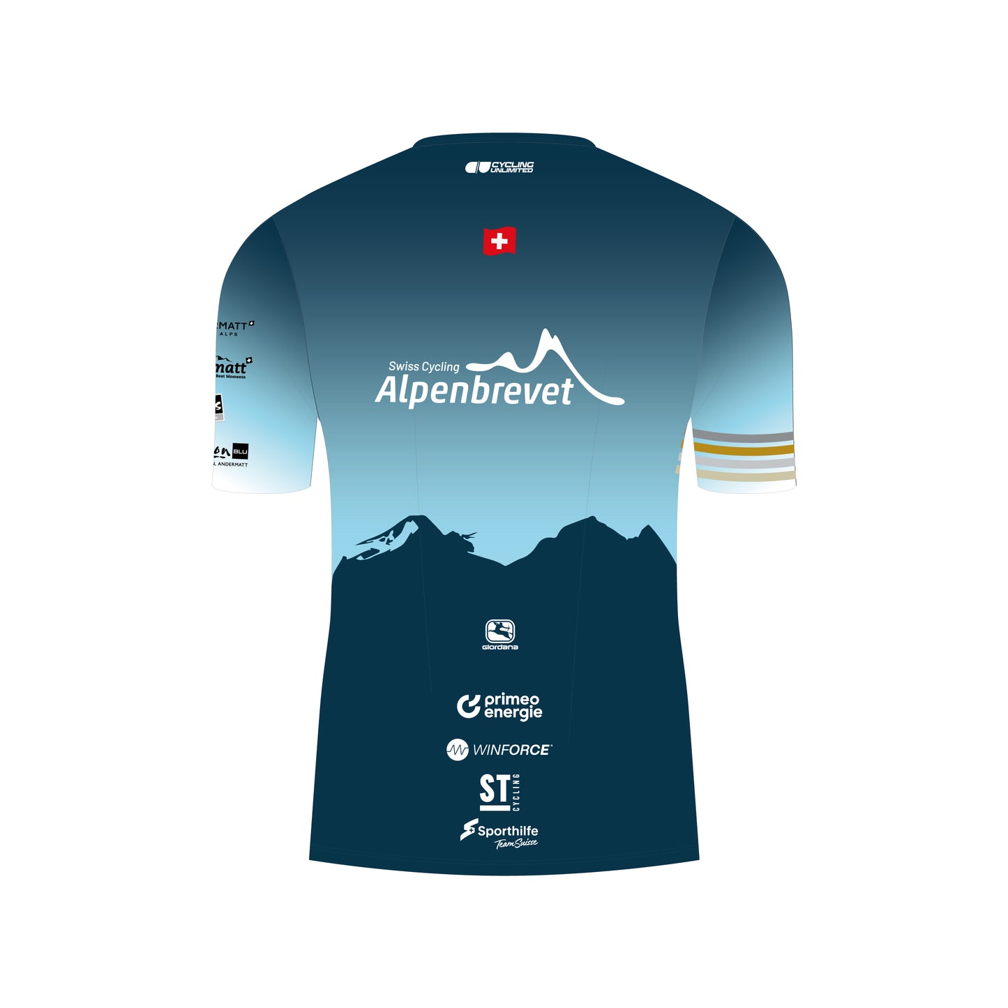 SWISS CYCLING ALPENBREVET 2024 Men`s Short Sleeve Jersey